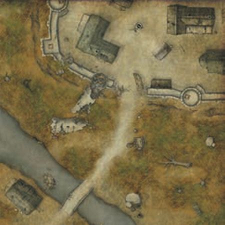 Don Panic Games: Drakerys Gaming Mat Playmat : Old Town 90cm 90cm