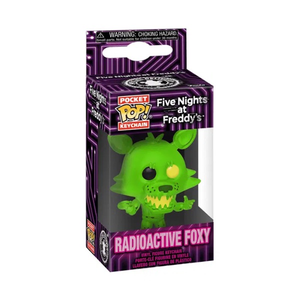 Funko Pocket Pop: Five Nights At Freddy Radioactive Foxy Vinyl Keychains 4cm