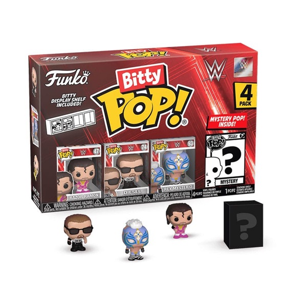 Funko Pocket Pop: Wwe Bitty Razor Ramon Figur - 4-pak