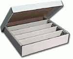 Kortkasse Stor Opbevaringsboks Hvid Pap Holder 7000 Kort Kb7000 Bcw- -bx-smon