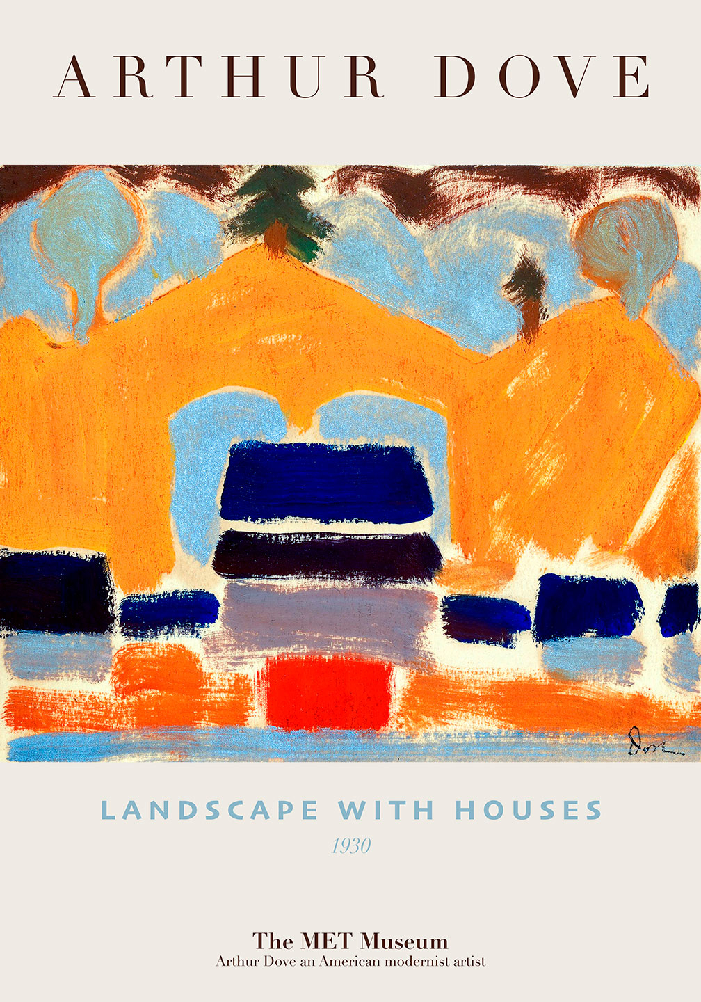 Smukt Kunstværk med Huse til Dit Hjem fra Plakatwerket