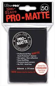 50 Lommer Ultra Pro Pro-matte: Sorte Kortbeskyttelse