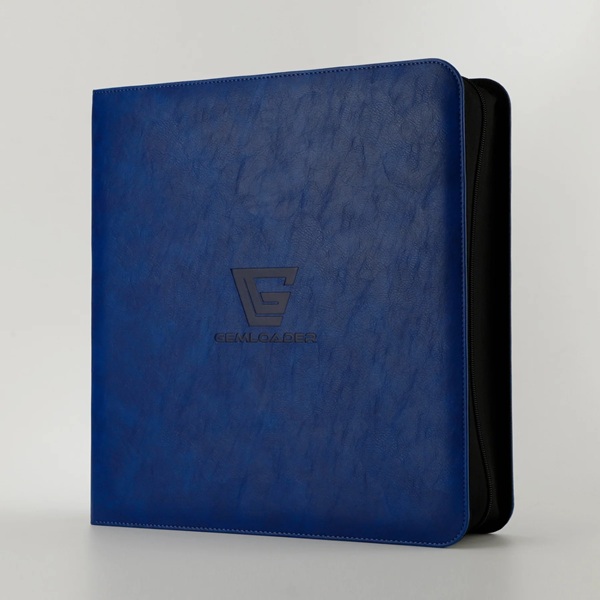 Mappe Gemloader Premium -pocket Graded Card Ring Binder Ringbind : Blue Holder 28 Kort Slabs