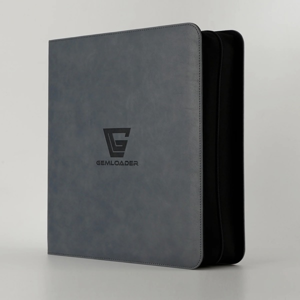 Mappe Gemloader Premium -pocket Graded Card Ring Binder Ringbind : Grey Holder 28 Kort Slabs
