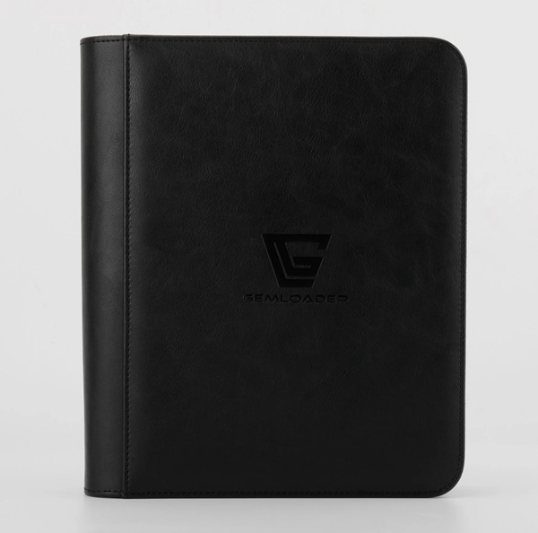 Mappe Gemloader Premium -pocket Toploader Binder: Black Holder 112 Kort
