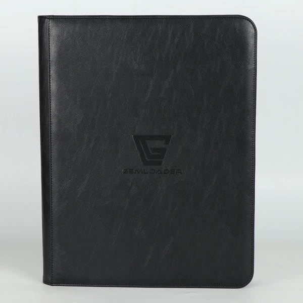 Mappe Gemloader Premium -pocket Toploader Binder: Black Holder 216 Kort