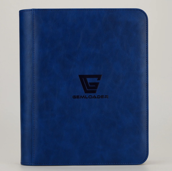 Mappe Gemloader Premium -pocket Toploader Binder: Blue Holder 112 Kort