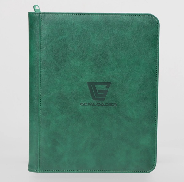 Mappe Gemloader Premium -pocket Toploader Binder: Green Holder 112 Kort