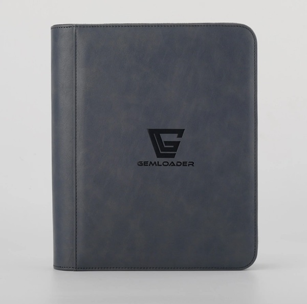Mappe Gemloader Premium -pocket Toploader Binder: Grey Holder 112 Kort