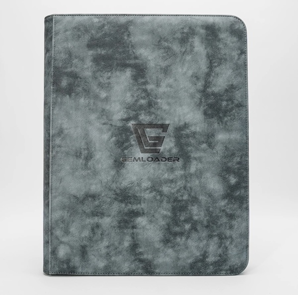 Mappe Gemloader Premium -pocket Toploader Binder: Grey Holder 216 Kort