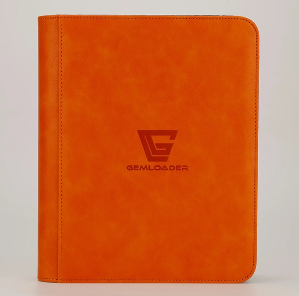 Mappe Gemloader Premium -pocket Toploader Binder: Orange Holder 112 Kort