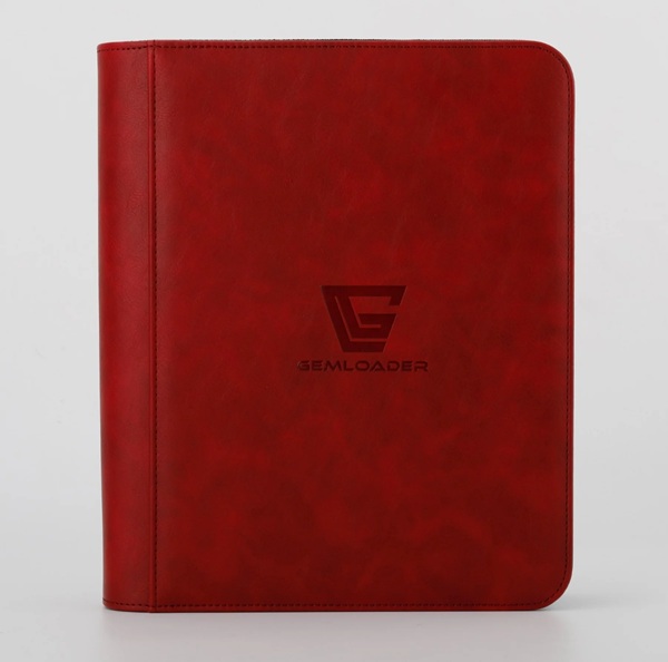 Mappe Gemloader Premium -pocket Toploader Binder: Red Holder 112 Kort