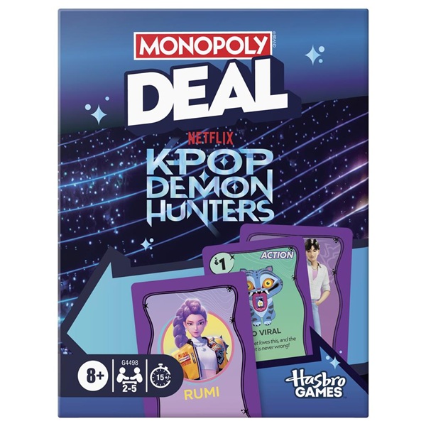 Monopoly Deal Engelsk Kpop Demon Hunters Card Game