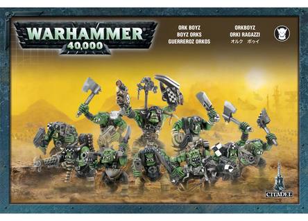 Ork Boyz - Sæt med 11 plastikfigurer til Space Orks