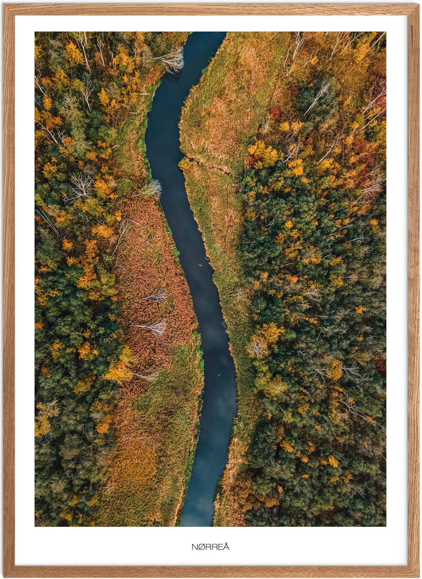 Plakat Nørreå Naturplakat Plakater østjylland Plakat Plakatsnedkeren Plakater Midtjylland