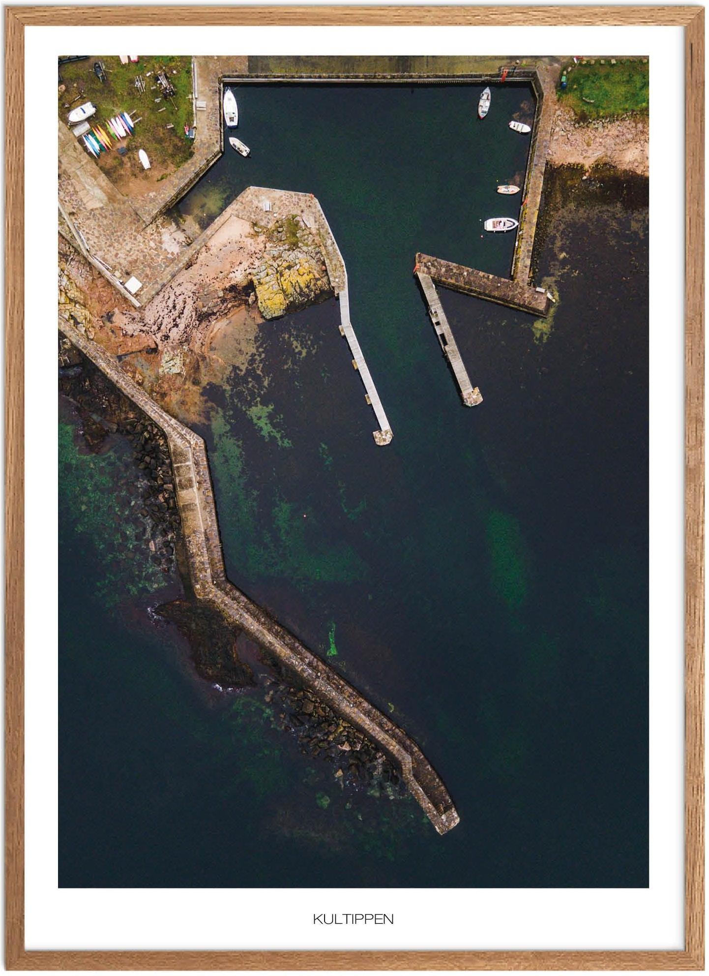 Plakat Nørresand Naturplakat Plakater Bornholm Plakat Plakatsnedkeren Drone-plakater