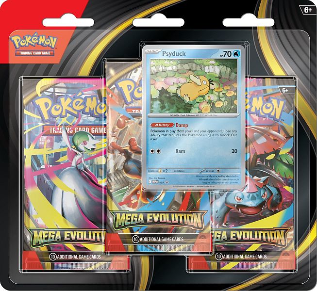 Pokémon Blister Pakke - Mega Evolution Booster & Psyduck Promo
