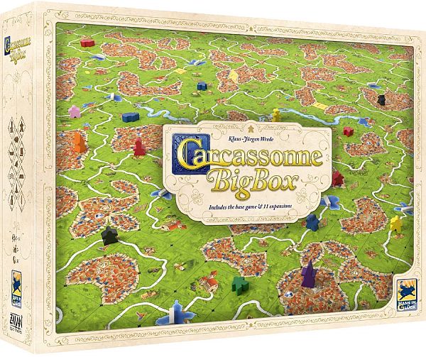 Carcassonne Dansk New Big Box: Grundspillet 11 Udvidelser