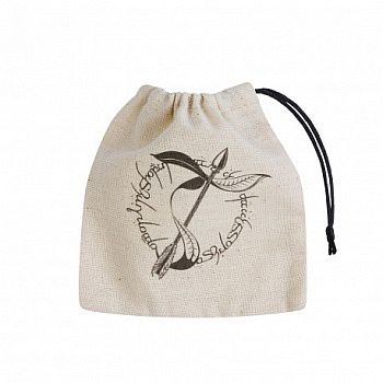 Dice Bag Elvish Beige With Black Basic Terningepose Qws-belv141