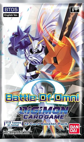 Digimon Kortspil Bt05: Battle Of Omni Booster Pakke