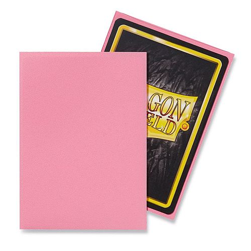 Dragon Shield Kortlommer Matte: Pink - 100 Stk. Beskyttelse
