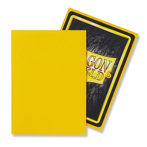 Dragon Shield Deck Protectors - Matte: Gul 100 Lommer