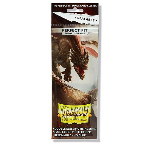 Dragon Shield Deck Protectors - Perfect Fit Smoke 100 stk.