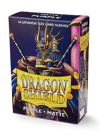 Dragon Shield Small Japanese Size Deck Protectors Matte: Purple Lilla 60 Lommer Dragonshield Yugioh Sleeves At-11109
