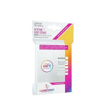 Gamegenic Matte Kortlommer: Scythe Lost Cities - Magenta 60 stk.