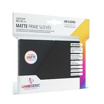 Gamegenic Matte Prime Kortlommer: Sort - Beskyt dine kort!