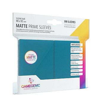Gamegenic Matte Prime Sleeves: Blå Kortlommer til Spil