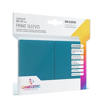 Gamegenic Prime Sleeves: Blue Bl 195 165 100 Kortlommer