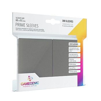 Gamegenic Prime Sleeves: Grå Kortlommer til Samlekort