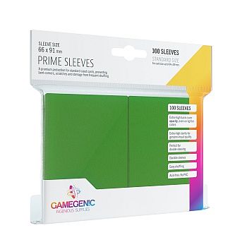 Gamegenic Prime Sleeves: Grøn - Beskyt dine kort!