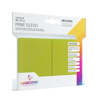 Gamegenic Prime Sleeves: Lime - Beskyt dine kort!