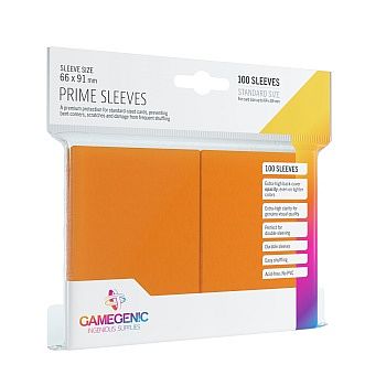 Gamegenic Prime Sleeves: Orange 100 Kortlommer
