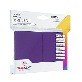 Gamegenic Prime Sleeves: Purple Lilla 100 Kortlommer