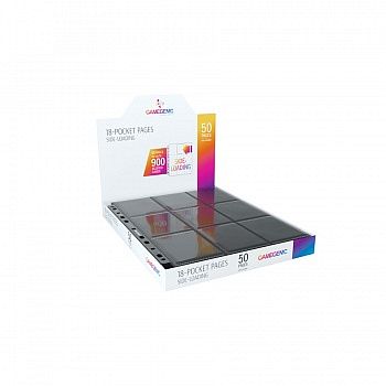 Gamegenic Sideloading 18-lommer Kortmapper - Black Sort