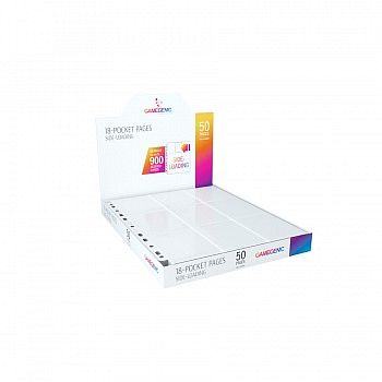 Gamegenic Sideloading 18-pocket Pages 50 Mappelommer White Hvid