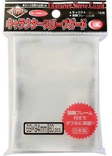 60 Lommer Kmc Character Guard Oversized Outer Covers Clear With Florals 94x69 Mm Sleeves