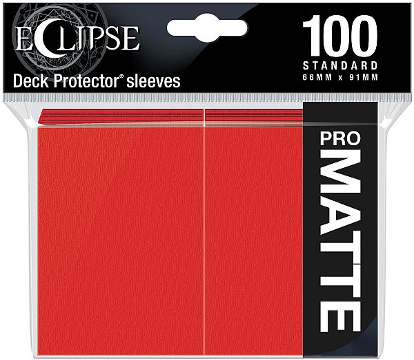 100 Lommer Ultra Pro Eclipse: Rød - Professionelle Ærmer
