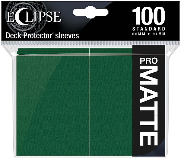 100 Lommer Ultra Pro Eclipse 2020 : Forest Green Gr 195 184 Top Kvalitet Pro-matte Non-glare Professional Sleeves 15617