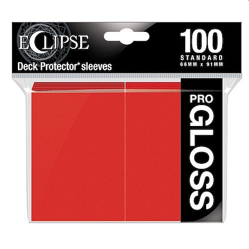 100 Lommer Ultra Pro Eclipse: Æble Rød - Top Kvalitet