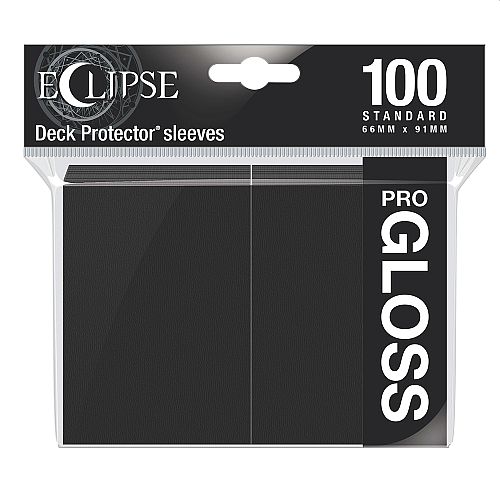 Ultra Pro Eclipse Lommer - Jet Black, Top Kvalitet 100 stk.