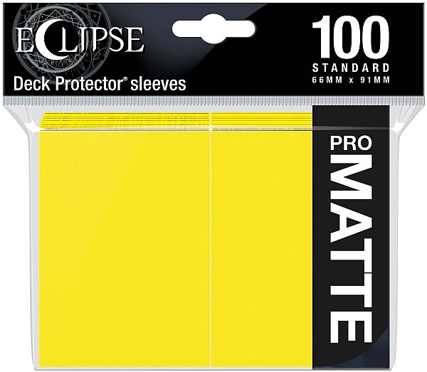 100 Lommer Ultra Pro Eclipse - Lemon Yellow, Top Kvalitet