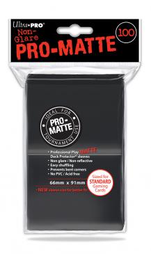 100 Lommer Ultra Pro Pro-matte: Black Sorte 195 184 Kvalitet Non-glare Professional Sleeves 84515