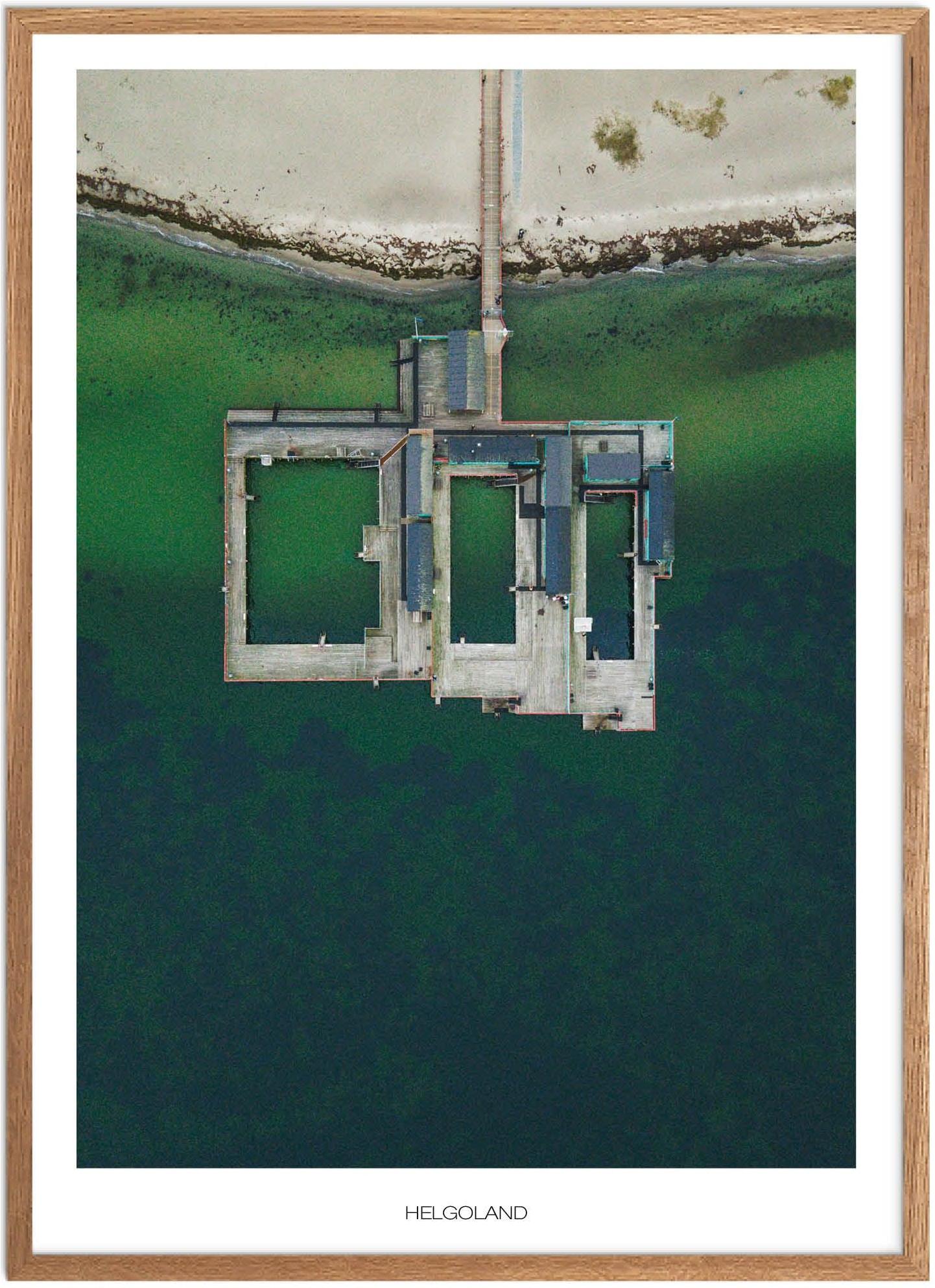 Plakat Helgoland Naturplakat Plakater København Plakat Plakatsnedkeren Drone-plakater