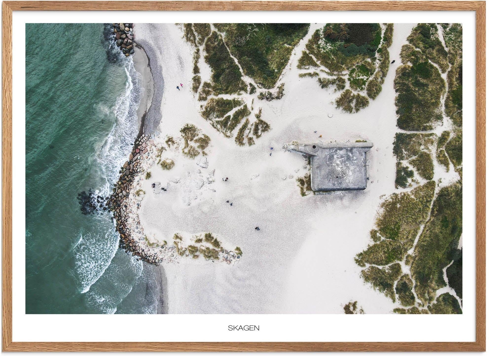 Plakat Skagen Naturplakat Plakater Nordjylland Plakat Plakatsnedkeren Drone-plakater