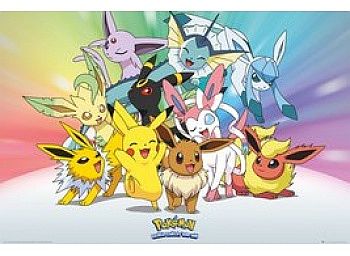 Pokémon Eeveelutions Plakat - 91,5 x 61 cm