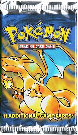 Pokémon Base Set Booster Pakke med Charizard Motiv